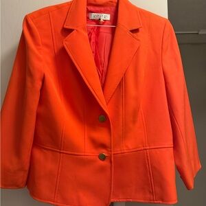 Kasper Women's Bold Orange Suit Jacket